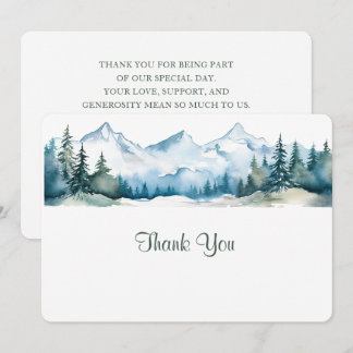 Tarjeta De Agradecimiento Primera Navidad como Sr. y Sra. Boda Personalizada