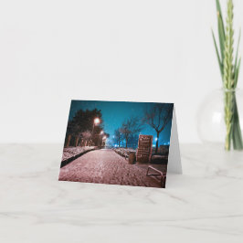 Tarjeta De Agradecimiento Primera Nieve