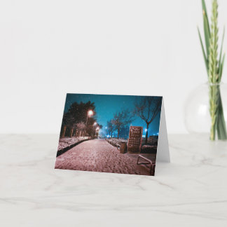 Tarjeta De Agradecimiento Primera Nieve