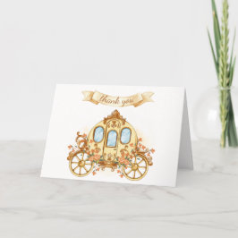 Tarjeta De Agradecimiento Prince Carriage Baby Shower