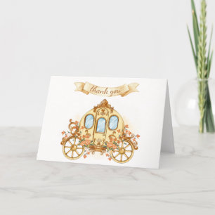 Tarjeta De Agradecimiento Prince Carriage Baby Shower