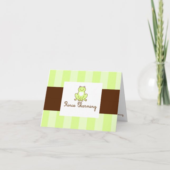 Tarjeta De Agradecimiento Prince Charming Notecards (Anverso)