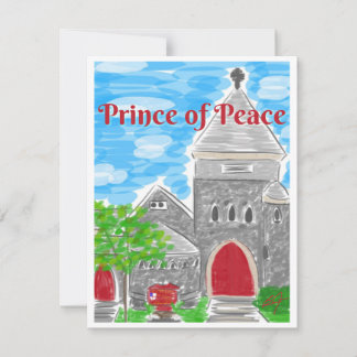 Tarjeta De Agradecimiento Prince of Peace