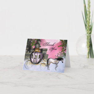 Tarjeta De Agradecimiento Princesa de Cuento de Hadas Gracias