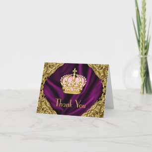 Tarjeta De Agradecimiento Princesa Real Gracias