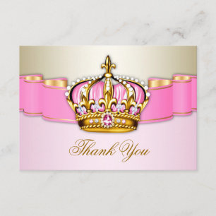 Tarjeta De Agradecimiento Princesa Thank You Cards