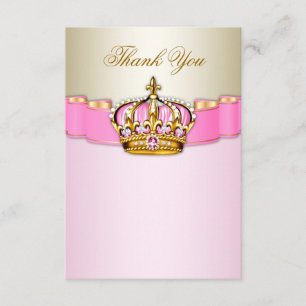 Tarjeta De Agradecimiento Princesa Thank You Cards