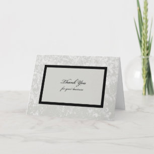 Tarjeta de agradecimiento profesional - Gris corpo