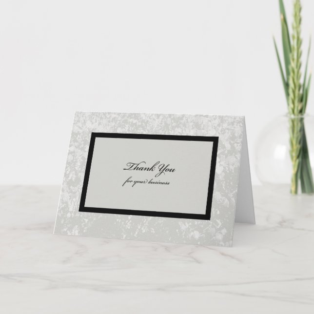 Tarjeta de agradecimiento profesional - Gris corpo (Anverso)