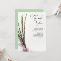 Tarjeta de agradecimiento profesional para pedidos