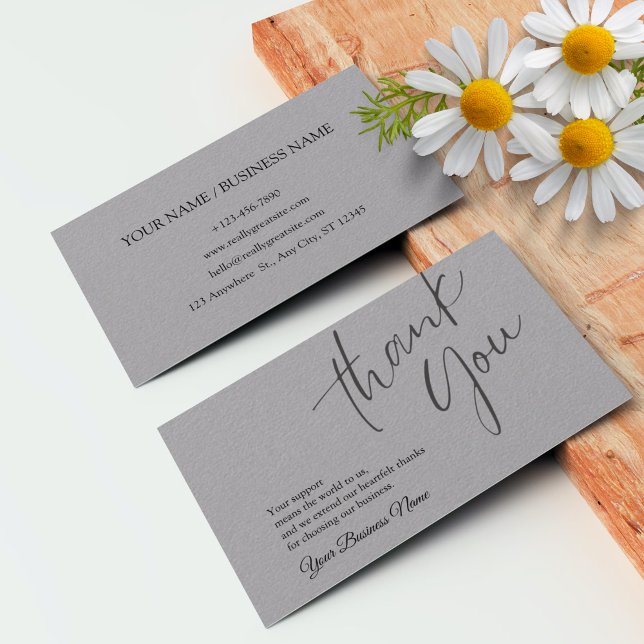 Tarjeta de agradecimiento profesional personalizad (Personalized Business Thank You Card 2)