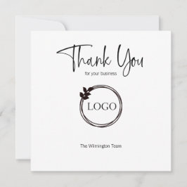 Tarjeta de agradecimiento profesional personalizad