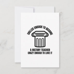 Tarjeta De Agradecimiento Profesor de Historia capacitado