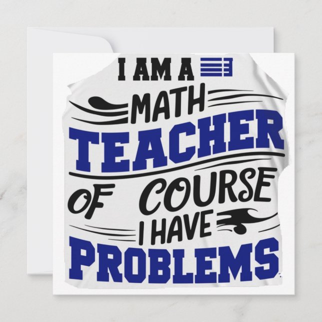 Tarjeta De Agradecimiento Profesor de matemáticas Jest  (Anverso)
