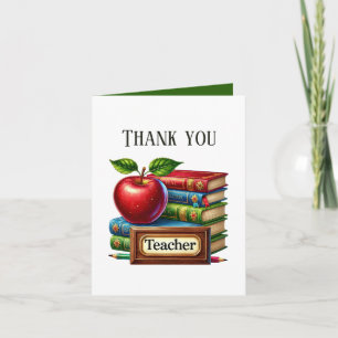 Tarjeta De Agradecimiento Profesor lindo agrega tu mensaje 