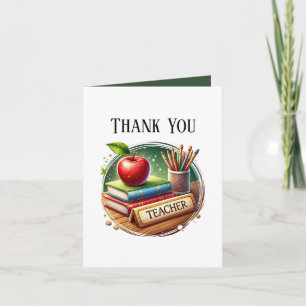 Tarjeta De Agradecimiento Profesor lindo agrega tu mensaje 