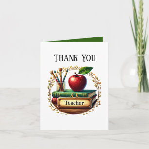 Tarjeta De Agradecimiento Profesor lindo agrega tu mensaje 