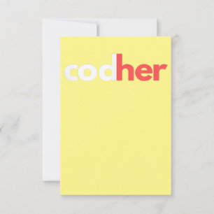 Tarjeta De Agradecimiento Programadora Chica Cúdher Mujeres Ingenieras Estúm