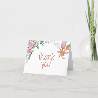 Tarjeta de agradecimiento pronto a ser llevada 