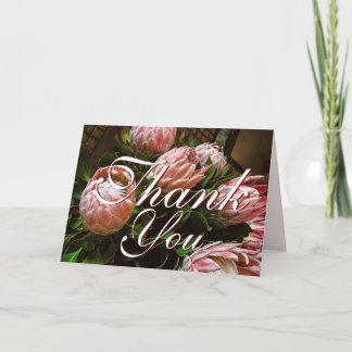 Tarjeta de agradecimiento Protea