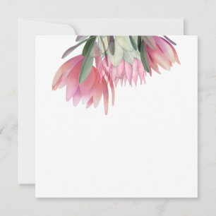 Tarjeta De Agradecimiento Protea flower invitation