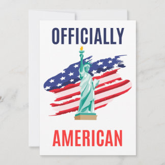 Tarjeta De Agradecimiento Proud New U.S. Citizen Card – Patriotic Gift