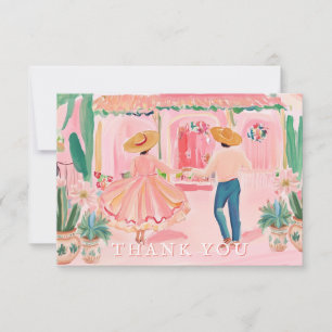 Tarjeta De Agradecimiento Pueblo Mexicano Pastel