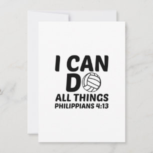 TARJETA DE AGRADECIMIENTO PUEDO HACER TODAS LAS COSAS VOLEIBOL