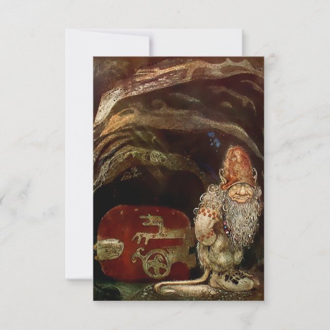 Tarjeta De Agradecimiento "Puerta rodada" por John Bauer (Anverso)