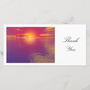 Tarjeta De Agradecimiento Puesta del sol o salida del sol - gracias