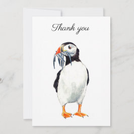 Tarjeta De Agradecimiento Puffin Thank you card
