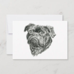 Tarjeta De Agradecimiento Pug