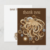 Pulpo Steampunk Retro Fantasía Mecánica