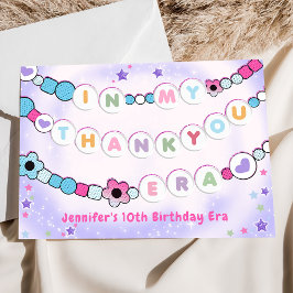 Tarjeta De Agradecimiento Pulsera de amistad por partido de cumpleaños Purpl