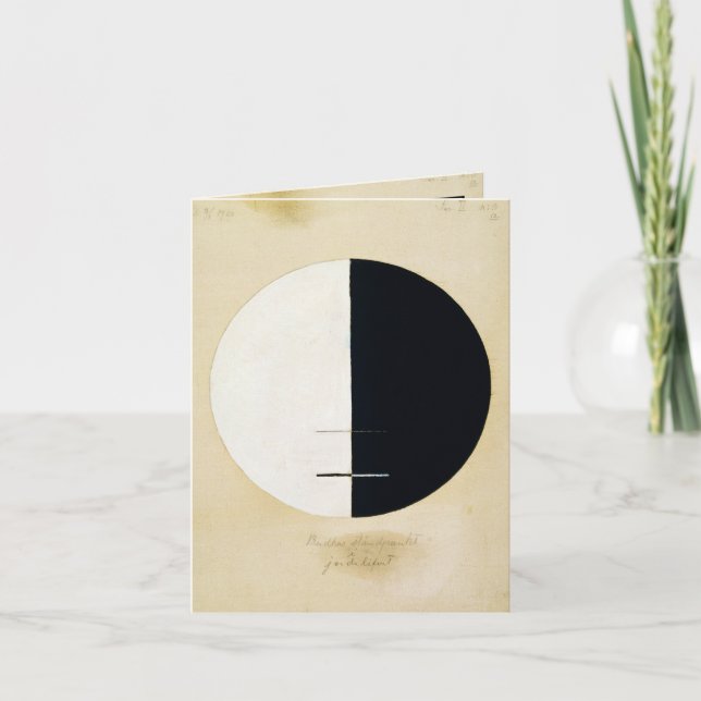 Tarjeta De Agradecimiento Punto de vista de Buddhas en la vida terrenal de H (Anverso)