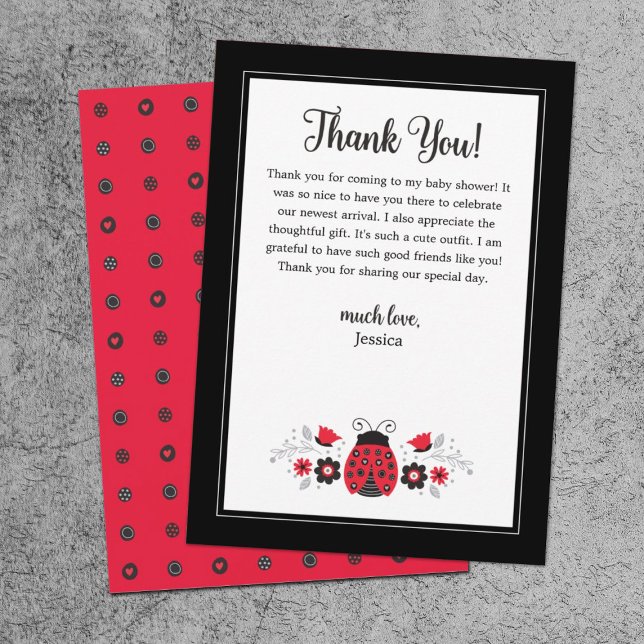 Tarjeta De Agradecimiento Punto Polka de la chispa roja (Subido por el creador)