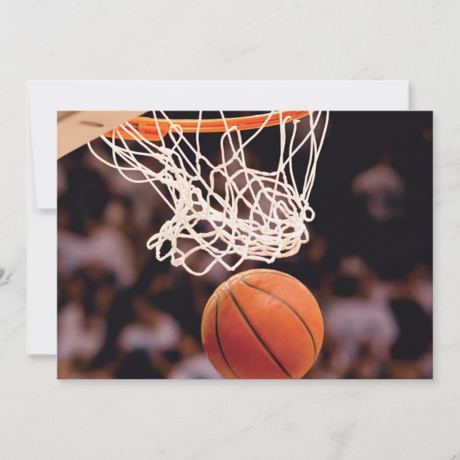 Tarjeta De Agradecimiento Puntuación del baloncesto (Anverso)