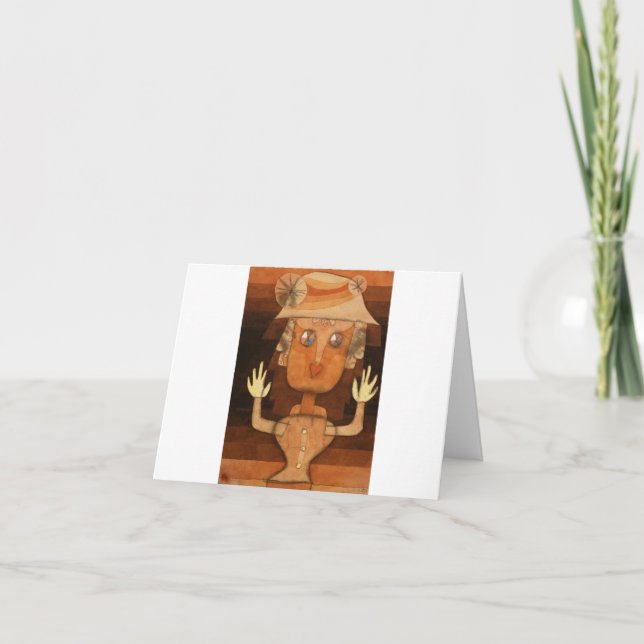 Tarjeta De Agradecimiento Puppet by Paul Klee (Anverso)