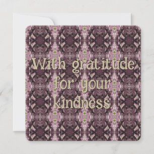 Tarjeta de agradecimiento Purple Hydrangea Flat