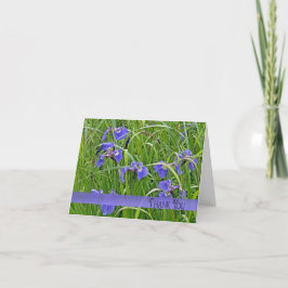Tarjeta De Agradecimiento Purple Iris Gracias