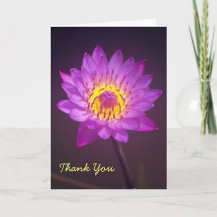 Tarjeta de agradecimiento Purple Lotus