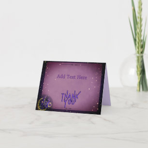 Tarjeta De Agradecimiento Purple Moon