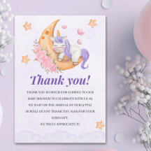 Purple Watercolor Unicorn Baby Shower