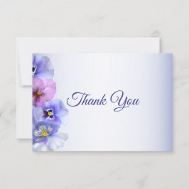 Tarjeta De Agradecimiento Púrpura Lilac Pandora Boda Floral