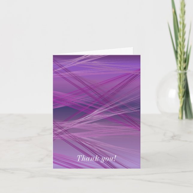 Tarjeta De Agradecimiento Púrpura Streaming (Anverso)