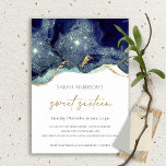 Tarjeta De Agradecimiento Purpurina de la Marina de Oro Fluido Dulce Invitad<br><div class="desc">Para cualquier personalización adicional o cualquier otro elemento que coincida,  no dude en ponerse en contacto conmigo en yellowfebstudio@gmail.com</div>
