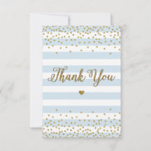 Purpurina de oro azul claro niño Baby Shower Sprin