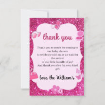 Purpurina rosada, bebé ducha