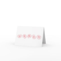 Pyrex Pink Daisy Notecard - Blanco
