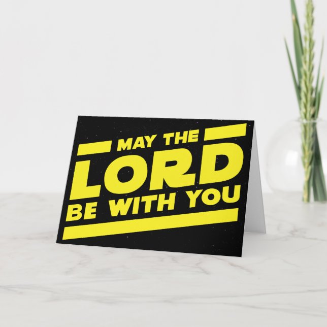 Tarjeta De Agradecimiento Que el SEÑOR esté contigo (Anverso)